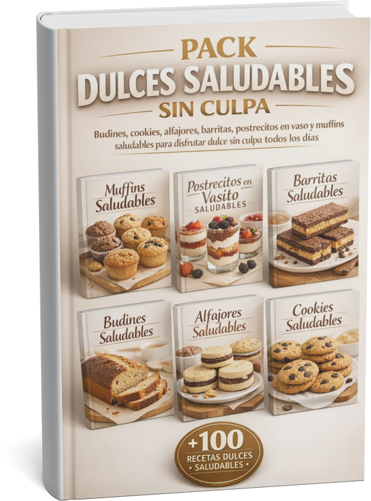 6X1 TENTACIONES SALUDABLES (BARRITAS , ALFAJORES , COOKIES , BUDINES , MUFFINS Y POSTRECITOS EN VASITOS)